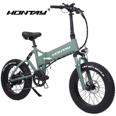 China 6061 Aluminum Alloy moped with pedals full suspension e-bike 20 inches 20