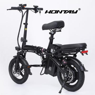 China High Carbon Steel ebike custom lithium ion batteries charging battery 250w folding city bike electric with seat for sale