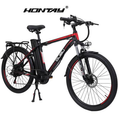 China 6061 Aluminum Alloy 2023 electric bicycle 26inch 48v removable external battery moped style electric hybrid city mountain bike dirt ebike mtb for sale