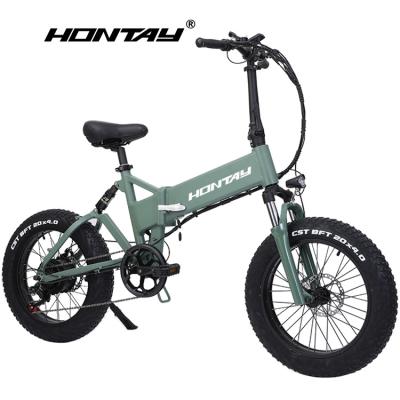 China 6061 Aluminum Alloy mountain snow beach cruiser off road full suspension 20inch fat tire 20 inch wheel folding mtb electric bike for adults bicycle for sale