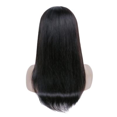 China Cheap Transparent Swiss Virgin Hair 100% Human Hair Wigs Brazilian Virgin Straight Lace Front Wigs Price 130 Density 130 Silky Straight Wave for sale