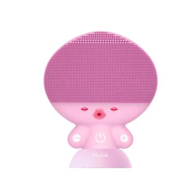 China DEEP CLEANSING Cleansing Facial Cleanser Sonic Silicone Facial Brush Rechargeable Facial Massager Waterproof for sale