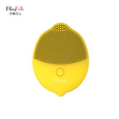 China Deep Cleansing High Frequency Silicone Vibration Massage Sonic Cleansing Face Brush Waterproof for sale