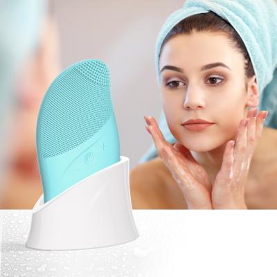 China Professional Beauty DEEP CLEANING Machine 45 Degree Constant Temperature Promote Blood Circulation Facial Electric Facial Cleansing Brush for sale