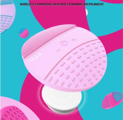 China OEM/ODM Adjustable Hot DEEP CLEANSING Electric Sonic High Vibration 5 Speeds Face Brush Deep Face Cleansing Electric Face Cleansing Brush for sale