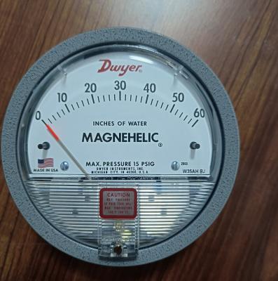 중국 Dwyer USA Model 2060 Magnehelic Gage Differential Pressure Gauge 0-60 Inch WC 판매용