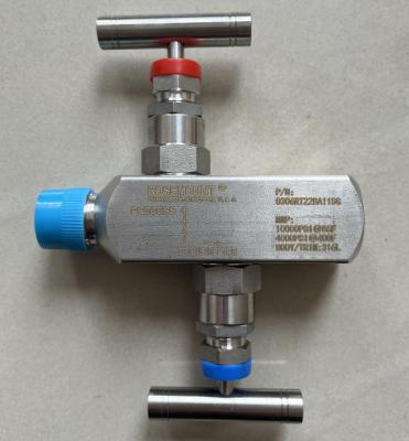 China Rosemounte 2 Way Valve Manifold 0306 Inline Manifold 306 In-Line Pressure Manifold 0306RT22BA21 0306RT22BA11 zu verkaufen