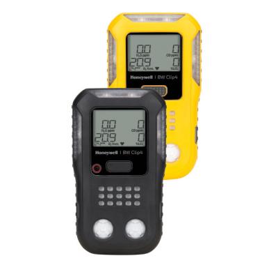 중국 Honeywell Portable Multi Gas Detector BWC4-Y-N BW Clip4 O2 CO H2S LEL Portable Gas Detector With Pump 판매용