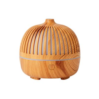 China 2022 Household Bestsellers Round Mouth Wood Grain Aromatherapy Essential Oil Diffuser Humidifier for Office Home Study Yoga Spa for sale