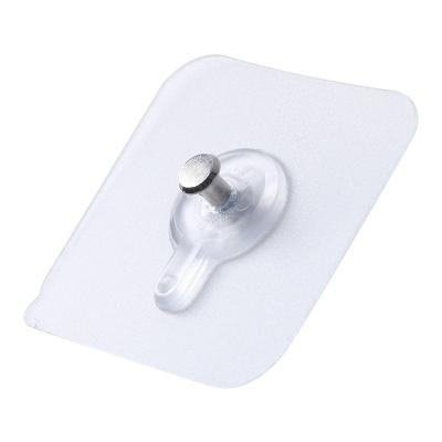 China Waterproof Wall Mounted Hole Free Hook Best Selling Creative Seamless Hole Free Screw Adhesive Hook Frame Shelf Multipurpose Nail Free Hook for sale