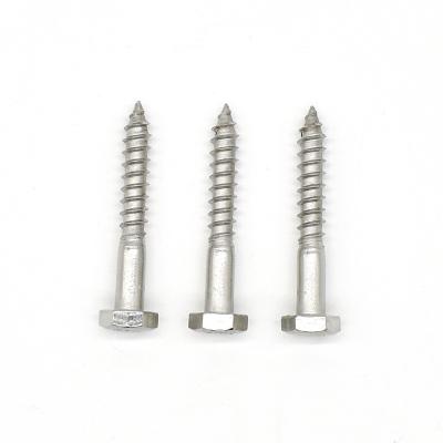 China HEX China Fastener DIN571 Stainless Steel Passivation 304 hex head Wooden Screws for wholesale for sale