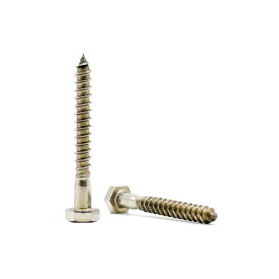 China HEX Din 571 stainless steel timber coach screws 250mm ss A2 / A4 304 / 316 wood hex head wood screw for sale