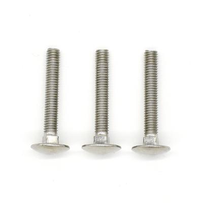 China Mushroom SS DIN603 Carriage Bolt M5-M16 304/316/316L Stainless Steel Round Head Square Neck Coach Bolt for sale