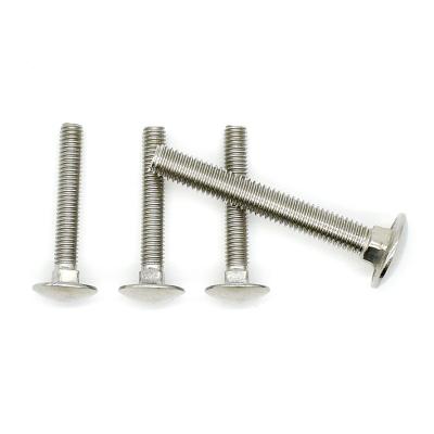 China Mushroom Specialized manufacture mushromm head DIN603 carriage bolt stainless steel ss304 / 316 coach bolts for sale