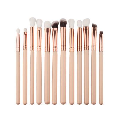 China Angular Blush 12pcs /set Makeup Brush Set Powder Foundation Eyeliner Eyeliner Lip Brush Cosmetic Tool for sale