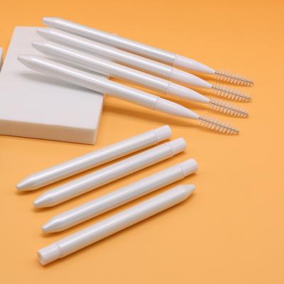 China JDK Color Spoolie Makeup Brush Reusable White Eyelash Retractable Face Tools for sale