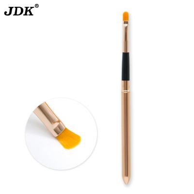 China Angular Blush High Quality Color Orange Synthetic Hair Brush Portable Eye Concealer Brush Lip Tools for sale