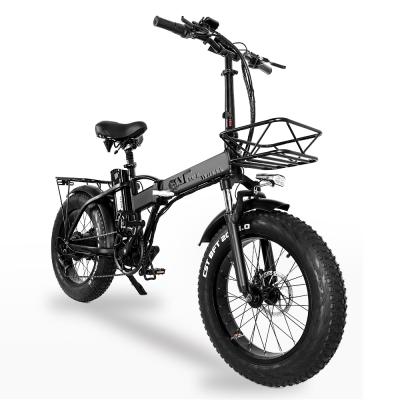 China Aluminum Alloy Electric Bicycle 750W Two Wheels High LED Folding Light Adult Electric Bicycle Scooter European Shipping for sale