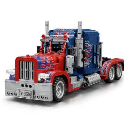 China DIY TOY Senbao 701803 Technology Series Product Machinery Hurricane Peterbilt Sky Model Building Blocks Children's Birthday Gift Toys for sale