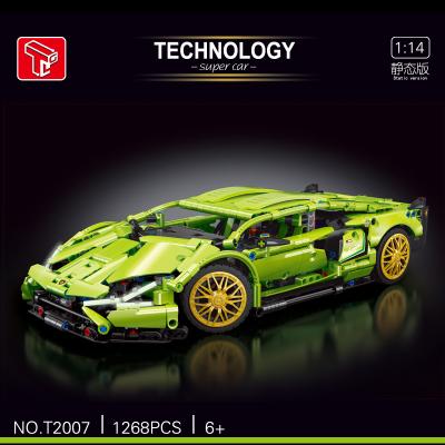 China DIY TOY Technology Machinery 1:14 Bugatti Rambo Sports Car Model Building Blocks Boy Toy Gift Tai Gao Le T2006-7 for sale