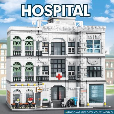 China Children's Educational Gift Toy Building Blocks DIY Street View Series Hospital Ambulance Building Models TOY Youge G10188 4953PCS for sale