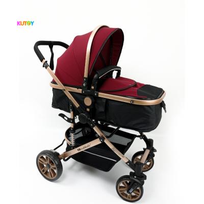 China 2020 Polyester Multifunctional New Design European Baby Stroller 3 in 1 Luxury Baby Pram for sale