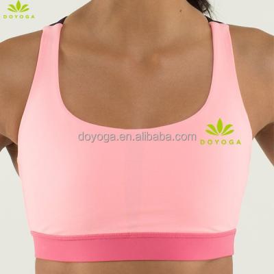 China Antibacterial Luxury Custom Made Bra Top Single Top Sublimation Sublimation Sports Mesh Sports Neck High Neck Tank Top for sale