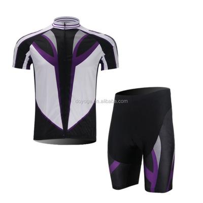 China Sportswear Antibacterial Cool Short Sleeve Fashion Design Tank Top Cycling Set for sale