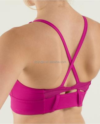 China Latest fashionable simple sexy antibacterial women sports bra for sale