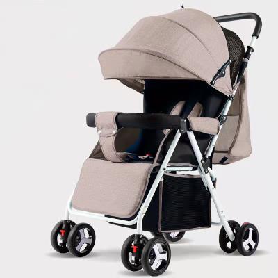 China 2022 Newest Manufacture Hot Selling Popular Canvas All Function Foldable Baby Stroller Portable With Cup Holder for sale