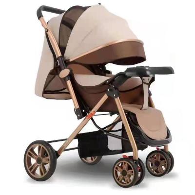 China 0-3 years old pram baby nanny mom prices rubber wholesale tires brand easy custom made light weight cheap stroller classic foldable with canopy for sale