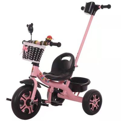 China 2022 whole ride on sale factory direct toy 6-18 months 1-8 years old kids baby music light trunk quality reliable plastic 3 wheels mini tricycle for sale