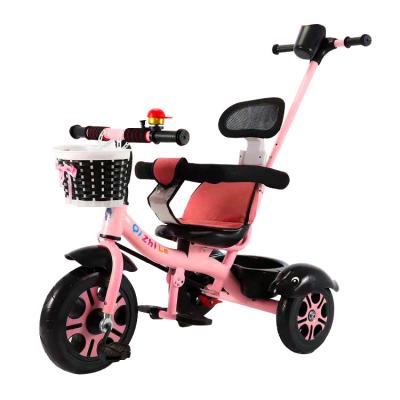 China 2022 Whole ride on sale factory direct toy 6-18 months 1-8 years old children baby music trunk light reliable quality 3 wheel plastic mini tricycle for sale