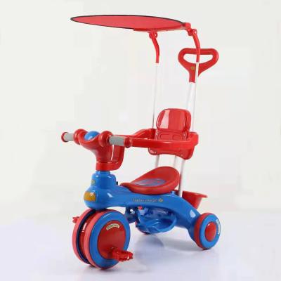 China With rail factory cheap price 2022 wholesale best quality 1-8 years old new kids 3 wheels mini pink push handle baby toys ride on tricycle for sale