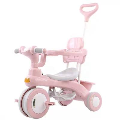 China With Quality 2022 Wholesale Cheap Rail Factory Price New Best 1-8 Years Old Kids 3 Wheels Mini Pink Push Handle Baby Toys Ride On Tricycle for sale