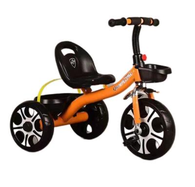 China Ride On New Cheap Best Quality Toy 3-8 Year Old Child Crashproof Bike Metal Frame Two Baskets 3 Wheels Mini Baby Toys Ride On Tricycle for sale