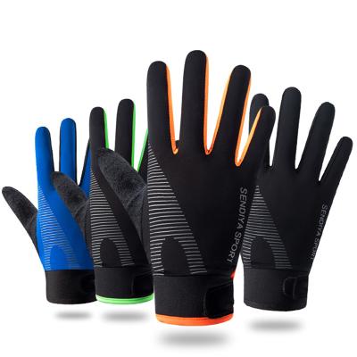 China Custom Comfortable Fashionable Professional Slim Breathable Weightlifting Full Finger Gym Gloves for sale