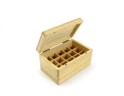 China Handmade natural paulownia wood box for tea storage wine wooden box for sale