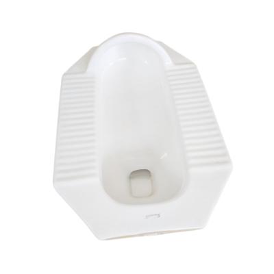 China With Fender New Design Sanitary Toilet White Ceramic Squat Pan for sale