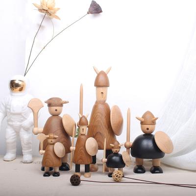 China All Scandinavia Nordic Viking Statue Crafts Decor Kids Home Decor Toys Art And Design for sale