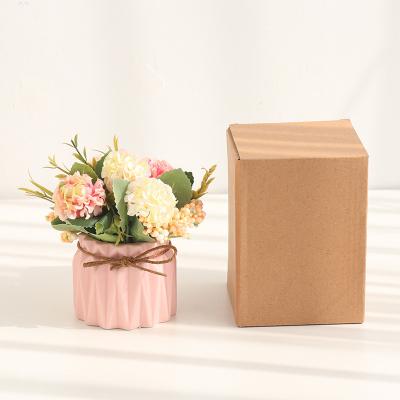 China Creative Home Office Wedding Gift Potted Rustic European Simulated Hydrangea Plant Decoration for sale