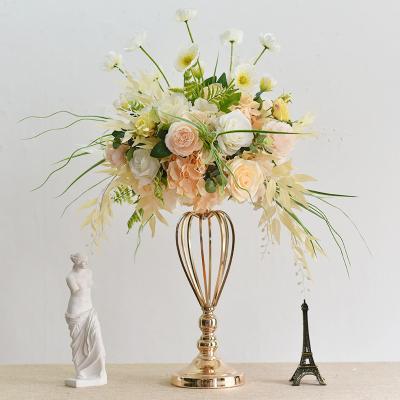 China China Manufacturer Artificial Flower Table Center Decoration Rose Artificial Flower Ball Wedding Party Rustic Simulation Centerpiece for sale