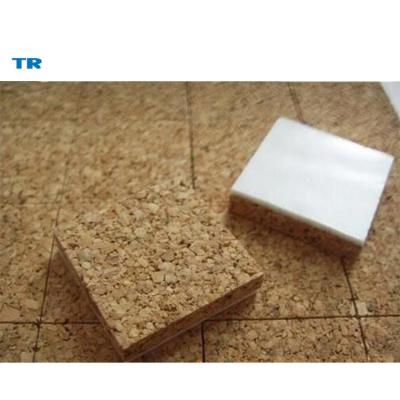 China Small Large Medium Cork Pad For Tempered Glass Machine Separator Square Form Wood Material Cork Glass Separator Pad for sale