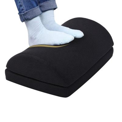 China Anti-Static Half Moon Foot Pillow Bolster Foot Rest Pad For Under Desk Cushion for sale