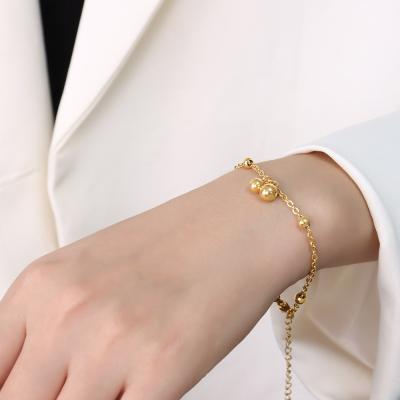 China Other Custom Jewelry 2022 New 18K Stainless Steel Fashion Personalized For Women Jewelry Wholesale 18K Gold Titanium Steel Jewelry for sale