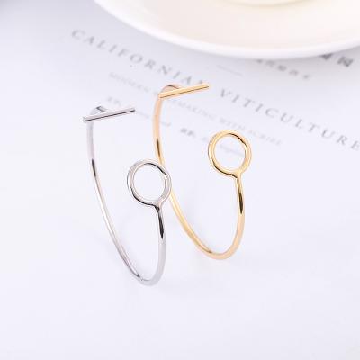 China Vintage 2022 new Korean opening geometric cuff fashion temperament metal bracelets women bracelet simple accessories bracelets wholesale for sale