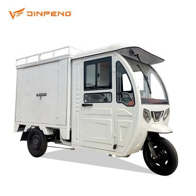 China TJ-150 JINPENG Closed Cabin With Van Overseas Market With 1.5meter Closed Box For Electric Cargo Tricycle for sale