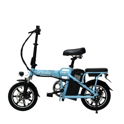 China Eco-friendly Cheap Adult 2 Wheels Low Speed ​​Foldable Frame Carbon Steel Price Electric Bike Bicycle for sale