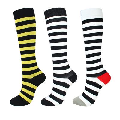 China Antibacterial Mens Womens Sports Long Socks Athletic Compression Sock For Running Soccer Baseball Hockey Yoga - Knee High for sale