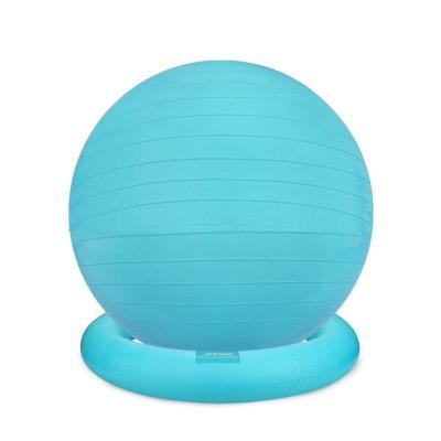 China Durable Anti Slip Stability Anti Shatter Balance Ball With Feet 45cm Yoga Ball Fitness Exercise Stability Balance Ball Chair Larger for sale